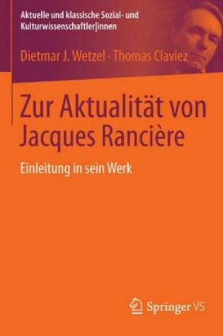 Cover of Zur Aktualitat Von Jacques Ranciere