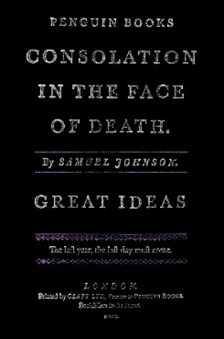 Cover of Consolation in the Face of Death