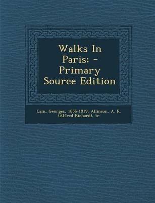 Book cover for Walks in Paris; - Primary Source Edition