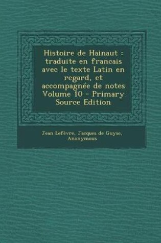 Cover of Histoire de Hainaut