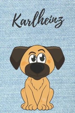 Cover of personalisiertes Notizbuch Hunde / Malbuch / Kritzelbuch / Tagebuch / Notizheft / Journal / DIN A5 / Geschenke Karlheinz