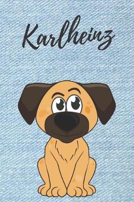 Book cover for personalisiertes Notizbuch Hunde / Malbuch / Kritzelbuch / Tagebuch / Notizheft / Journal / DIN A5 / Geschenke Karlheinz