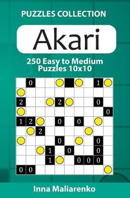 Book cover for Akari - 250 Easy to Medium Puzzles 10x10