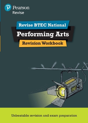 Book cover for Pearson REVISE BTEC National Performing Arts Revision Workbook - for 2025 exams