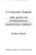 Book cover for A Corporate Tragedy