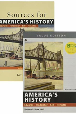 Cover of Loose-Leaf Version for America's History, Value Edition, 9e, Volume 2 & Sources for America's History, 9e, Volume 2: Since 1865