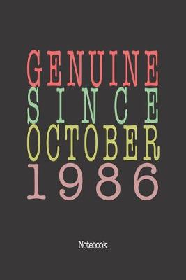 Book cover for Genuine Since October 1986