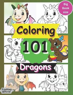 Book cover for Coloring 101 Dragons