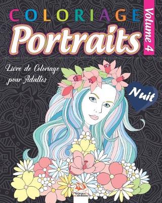Book cover for Coloriage Portraits 4 - Nuit