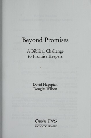 Cover of Beyond Promises