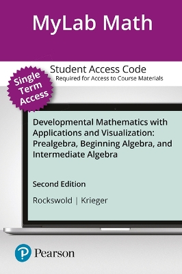 Book cover for Mylab Math for Developmental Mathematics with Applications and Visualization