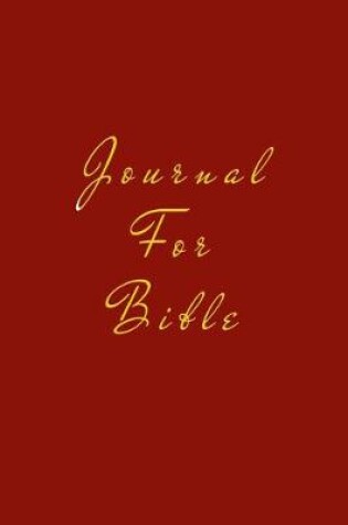 Cover of Journal For Bible