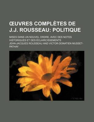 Book cover for Uvres Completes de J.J. Rousseau (5)