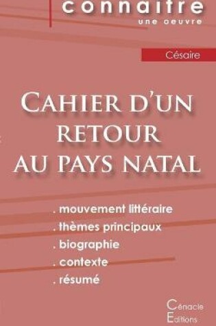 Cover of Fiche de lecture Cahier d'un retour au pays natal de Cesaire (Analyse litteraire de reference et resume complet)