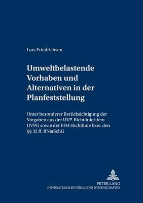 Book cover for Umweltbelastende Vorhaben Und Alternativen in Der Planfeststellung
