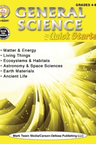 Cover of General Science Quick Starts Workbook