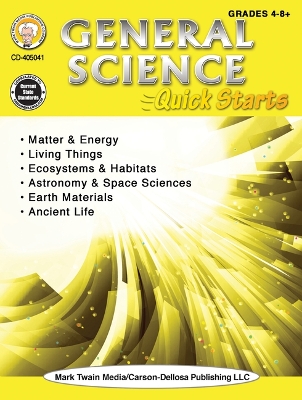 Book cover for General Science Quick Starts Workbook