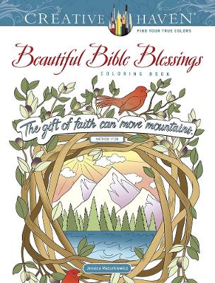 Book cover for Creative Haven Beautiful Bible Blessings Coloring Book