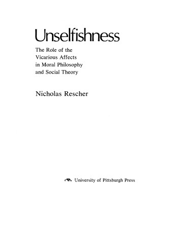 Book cover for Unselfishness