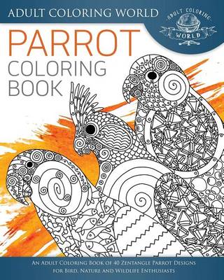 Book cover for Parrot Coloring Book