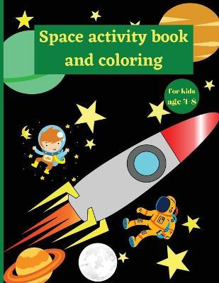 Book cover for Space activity book and coloring