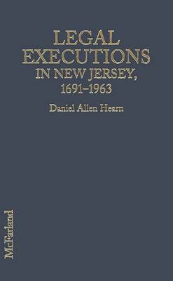 Book cover for Legal Executions in New Jersey