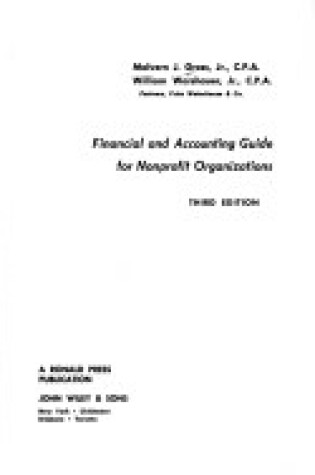 Cover of Financial and Accounting Guide for Nonprofit Organizations