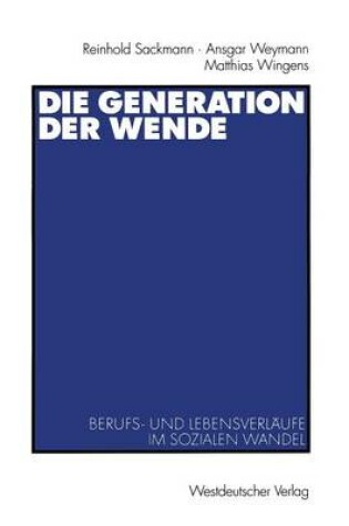 Cover of Die Generation der Wende