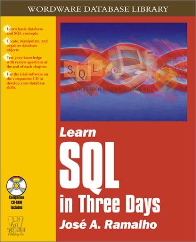 Book cover for Learn Sql in Three Days