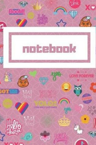 Cover of Pink College Ruled Notebook