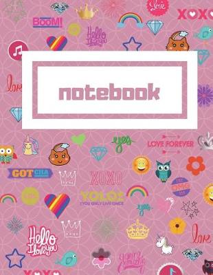 Book cover for Pink College Ruled Notebook