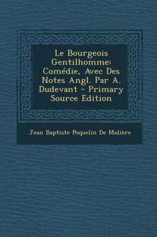 Cover of Le Bourgeois Gentilhomme