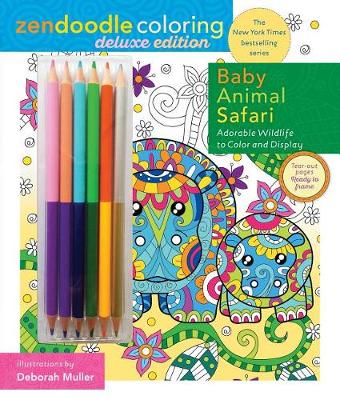 Book cover for Zendoodle Coloring: Baby Animal Safari