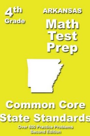 Cover of Arkansas 4th Grade Math Test Prep