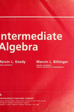 Cover of Intermediate Algebra