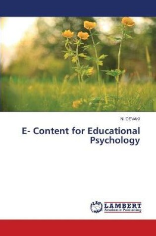 Cover of E- Content for Educational Psychology