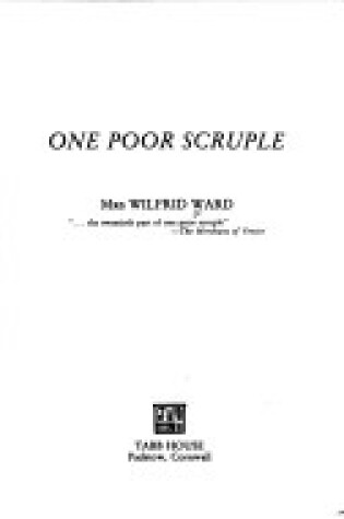 Cover of One Poor Scruple