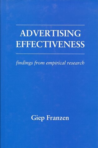 Cover of Advertising Effectiveness