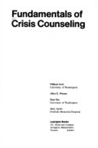 Cover of Fundamentals of Crisis Counseling