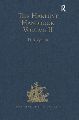 Book cover for Hakluyt Handbook: Volume 2