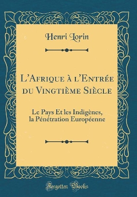 Book cover for L'Afrique A l'Entree Du Vingtieme Siecle