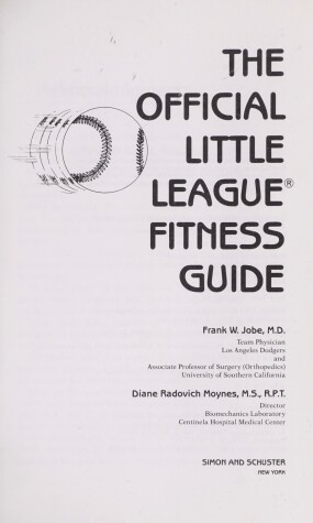 Book cover for The Official Little League Fitness Guide