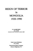 Book cover for Reign of Terror in Mongolia, 1920-90