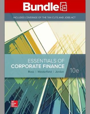 Book cover for Gen Combo Looseleaf Essentials of Corporate Finance; Connect Access Card