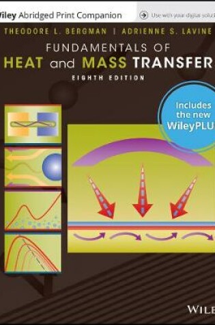 Cover of Fundamentals of Heat and Mass Transfer, Eigth Edition Wileyplus Wileyplus Next Gen Card with Loose-Leaf Print Companion Set