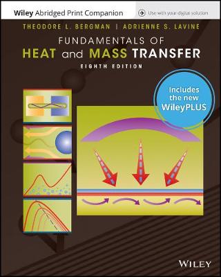 Book cover for Fundamentals of Heat and Mass Transfer, Eigth Edition Wileyplus Wileyplus Next Gen Card with Loose-Leaf Print Companion Set