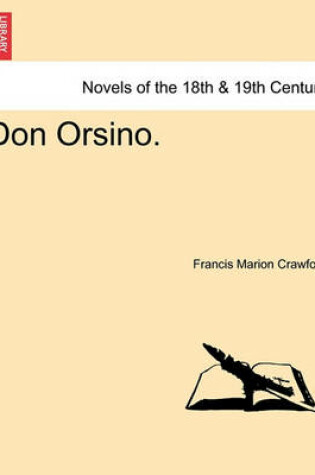Cover of Don Orsino. Vol. III.
