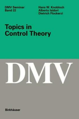 Cover of Topics in Control Theory