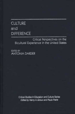 Cover of Culture and Difference