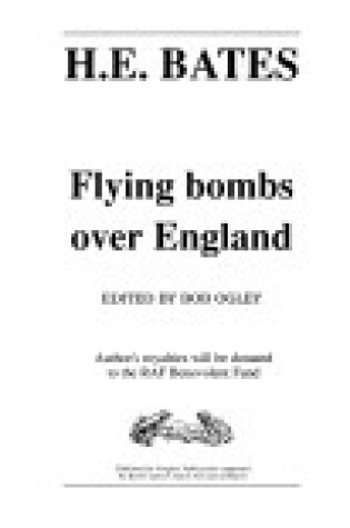 Cover of Flying Bombs Over England